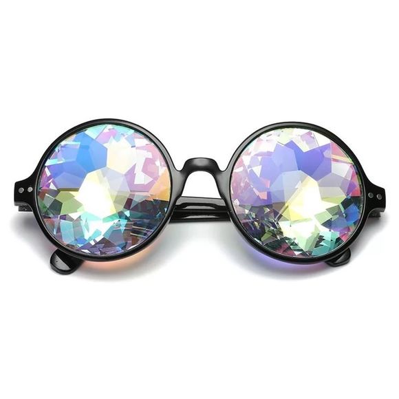 BLACK kaleidoscope glasses - Picture 2 of 2